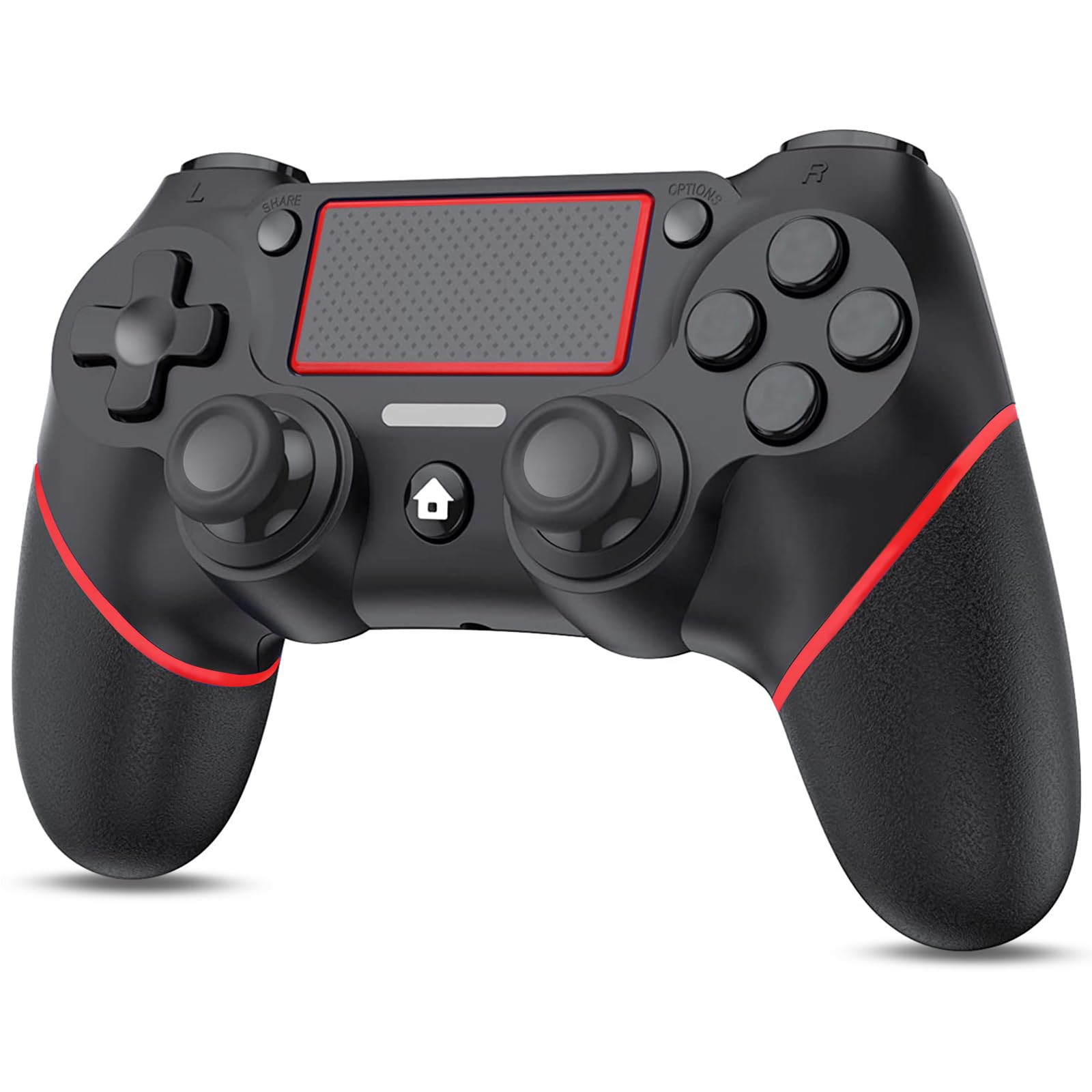 Elnicec PS4 コントローラー 無線【2024年最新バージョン】ps4 コントローラー純正 Bluetooth接続 600mAh大容量 15時間連続使用 二重振動 ジャイロセンサー機能 連射機能 遅延なし ヘッドフォンジャック付き プレステ4コントローラー PS3/PC対応 日本語取扱説明書（ブラ