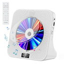 Fohil CDプレーヤー デスク Bluetooth受信/送信 HiFiスピーカー内蔵 CDプレイヤー 多機能 FM/LINE/USB再生対応 A-Bリピート再生 CDラジカセ 定時OFF機能 睡眠モード 音楽鑑賞/語学学習/胎児教育 PSE認証済み 日本語説明書付き