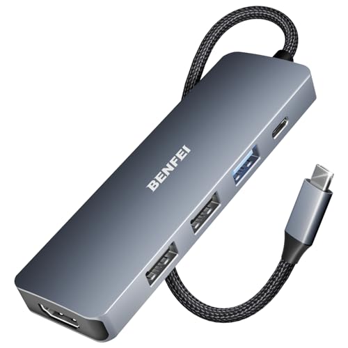 BENFEI 5in1 USB C nuA4K HDMIA3 USB-AA100W p[fo[AVRѐDfUCP[uAA~jEP[XAMacBook Pro/AirAiPad ProAiMacAiPhone 15 Pro/Pro MaxAXPSAThinkpad ɑΉ