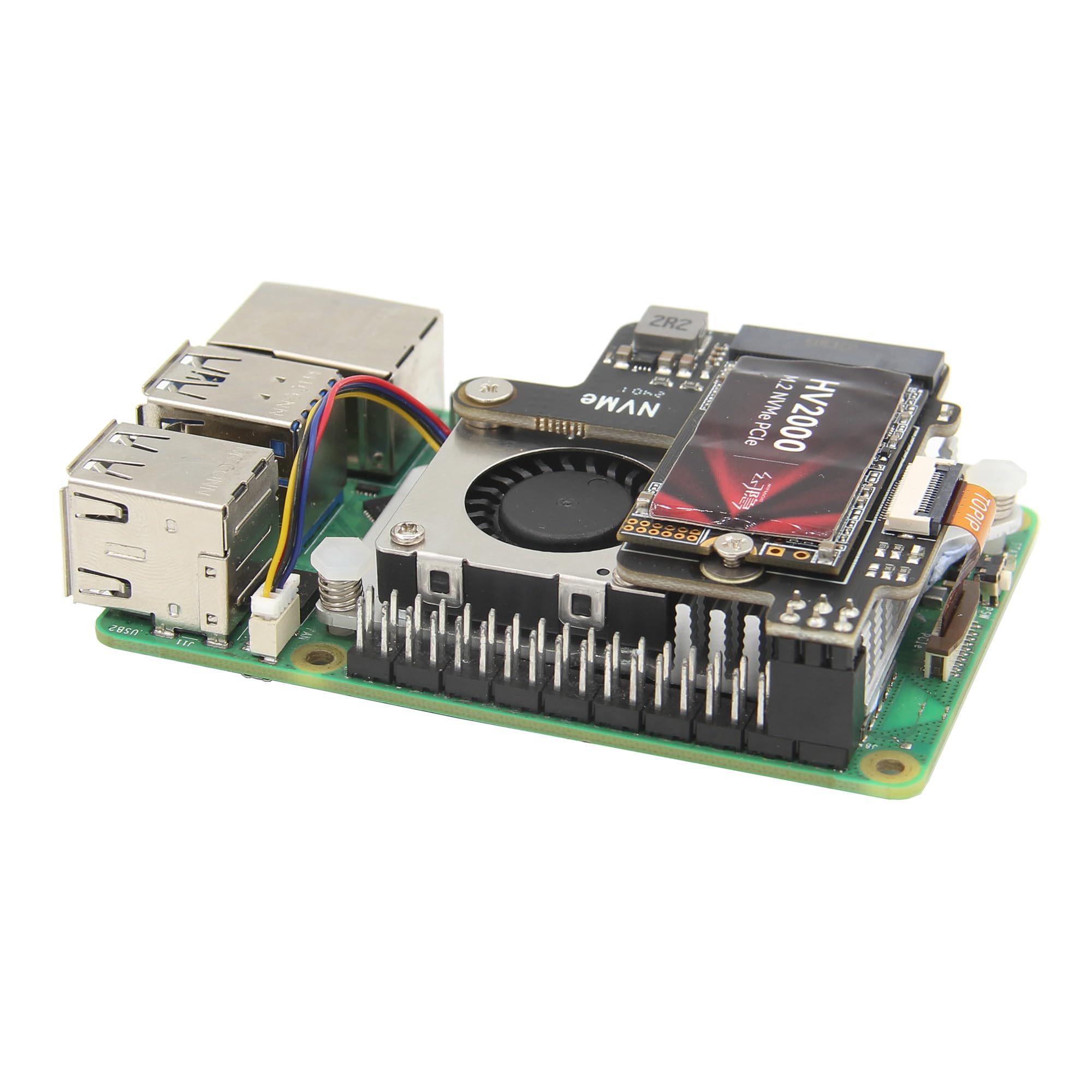 Geekworm X1003 Pcie M.2 NVMe 2242 SSD拡張ボード、Raspberry Pi 5のみ適用