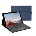 Omnpak 2023年発売のSurface Go4/ 2021年発売のSurface Go3/2020年発売のSurface Go2/Microsoft Surface GOに対応ケース 10.5インチ 表面内蔵保護カバー 多視角 スタンド 軽量 薄型 ペンホルダー付き PU スマート カバー タブレット対応(2)