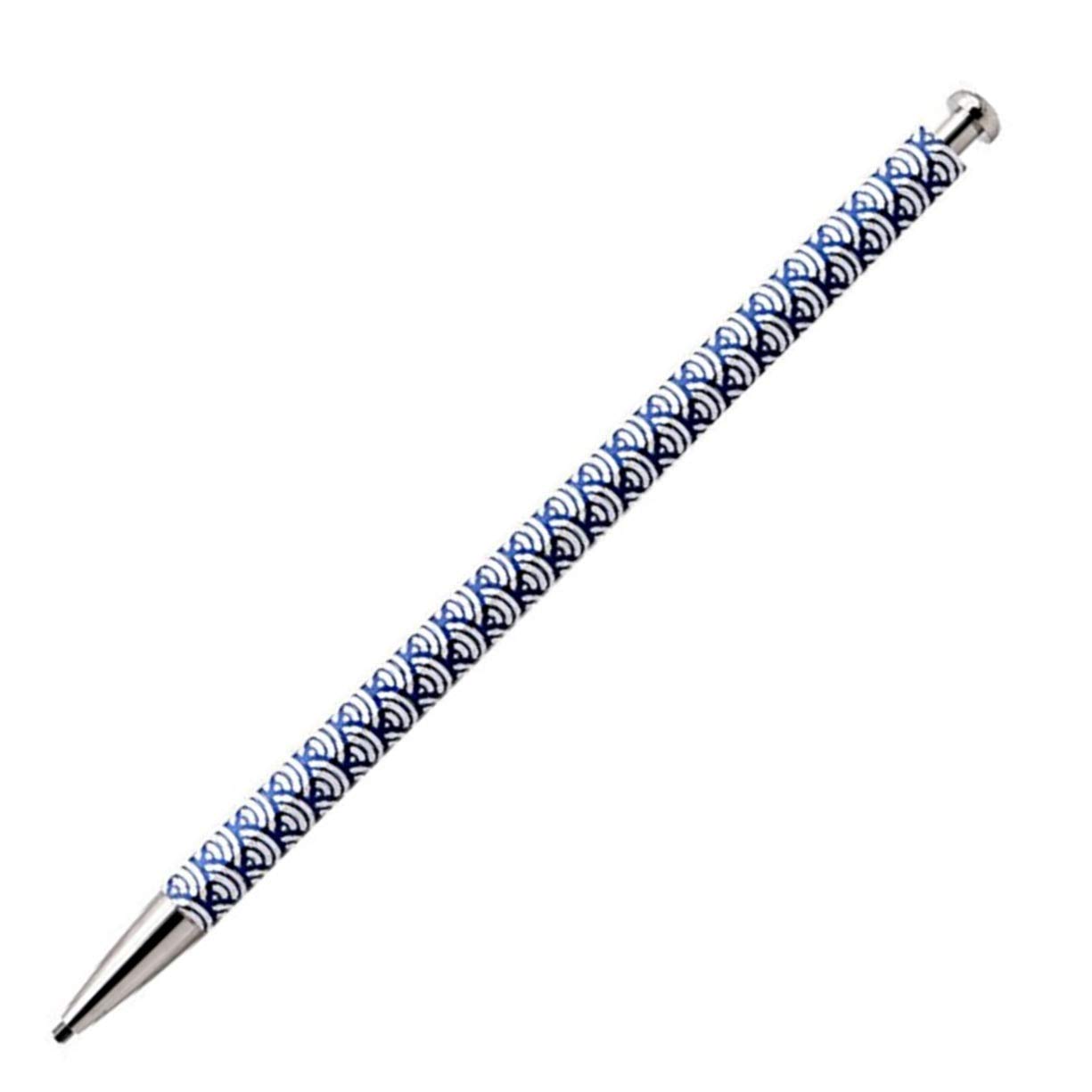 RA:北星鉛筆 シャープペン 大人の鉛筆 -和流- 青海波 濃藍 OTP-680WSH-I
