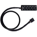 RA:サムコス ファン 電源 ケーブル ファン用電源延長ケーブル PWM 延長ケーブル 4ピン と 3ピン コンピューター ATX 冷却ファン用 延長 ケーブル...