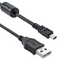 RA:USB ミニ8ピン平型 ケーブル デジタルカメラ用 1m wuernine USB A-mini 8pin Nikon ニコン パナソニック 富士フイルムなど カメラ用コード(2)