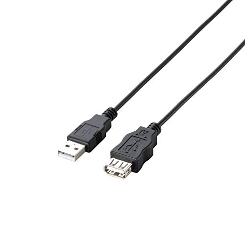 樂天商城 - RA:エレコム RoHS指令準拠&環境配慮パッケージ エコUSB延長ケーブル USB2.0 Aオス-Aメスタイプ 1m ブラック U2C-JE10BK