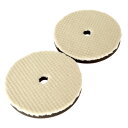 RA:2枚入り ポリッシャー用 人工ウールパッド バフ研磨 研磨パッド 平面 細目 180mm