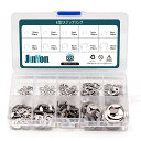 RA:JUNYON E型スナップリング Eクリップ サークリップ スナップリング 止め輪 304ステンレス鋼 M1.5-M10 275PCS