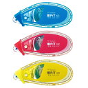 RA:トンボ鉛筆 テープのり ピットエアー ミニ (テープ幅6mm×10m) ブルー・ピンク・グリーン3個パック HCB-324X