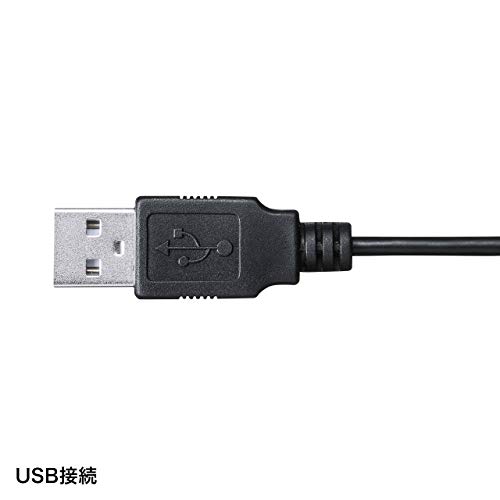 RA:サンワサプライ USBマイク 無(全)指向性 コンデンサー型 MM-MCU01BK