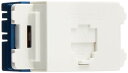 RA:パナソニック(Panasonic) 埋込テレホンモジュラジャック 6極4心 フル端子 ホワイト WNT15649W