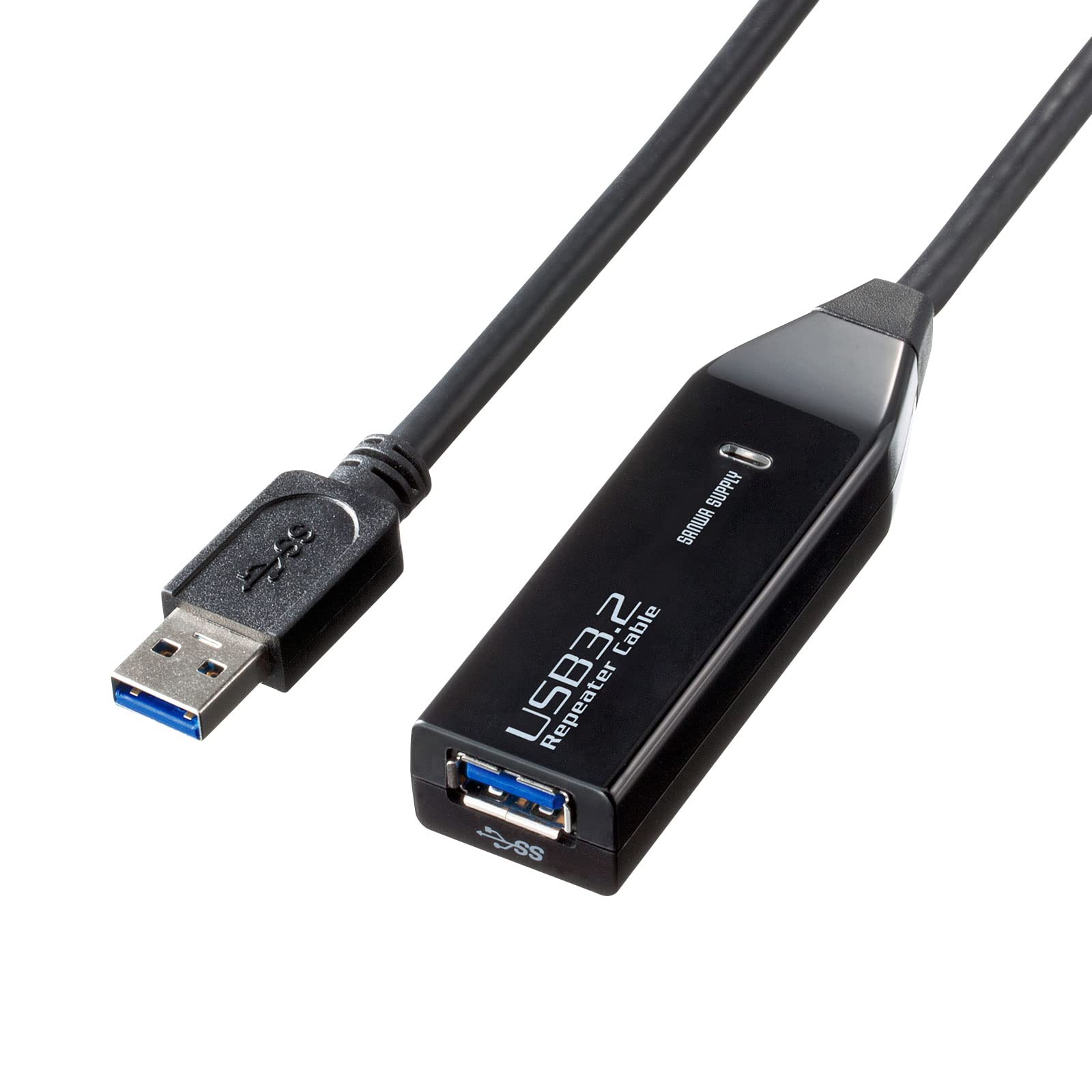 RA:サンワサプライ USB延長ケーブル 3m延長(USB3.2 Gen1アクティブリピーターケーブル) デイジーチェーン接続可能(最大8m延長) KB-USB-R303N