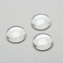 100個入り ガラスカボション 10mm 半球ガラス ラウンドビーズ DIY ハンドメイド ジュエリー用 透明ドーム 拡大レンズ効果 アクセサリーパーツ