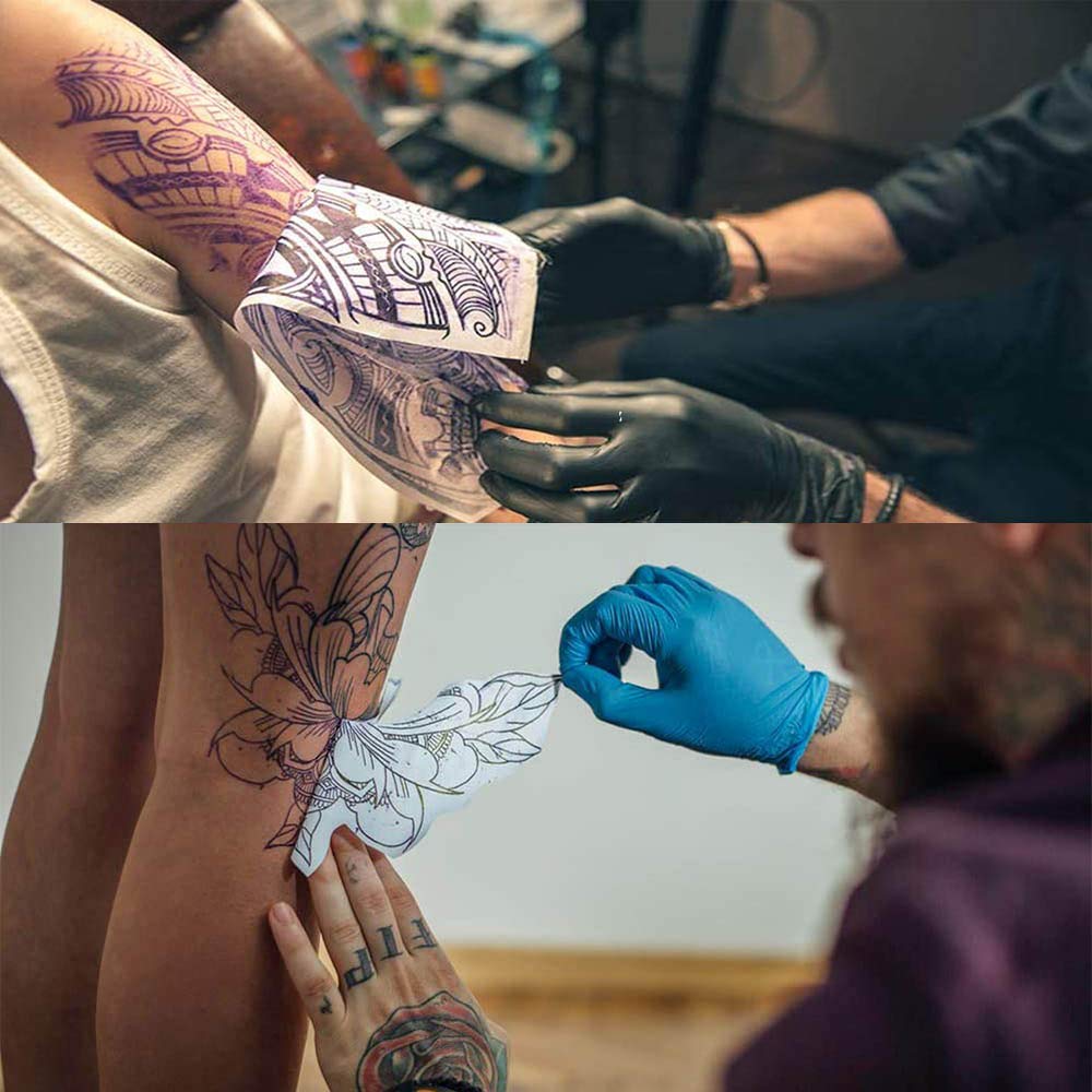 Yesallwas サーマルコピー 用紙 タトゥー 転写紙 A4サイズ 30枚セット 入れ墨 刺青 カーボン紙 サーマルコピー機用 転写カーボン (30枚) 3