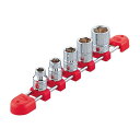 京都機械工具(KTC) ソケットセット 6角 TB305E 差込角:9.5mm ホルダー付 5個組 1セット