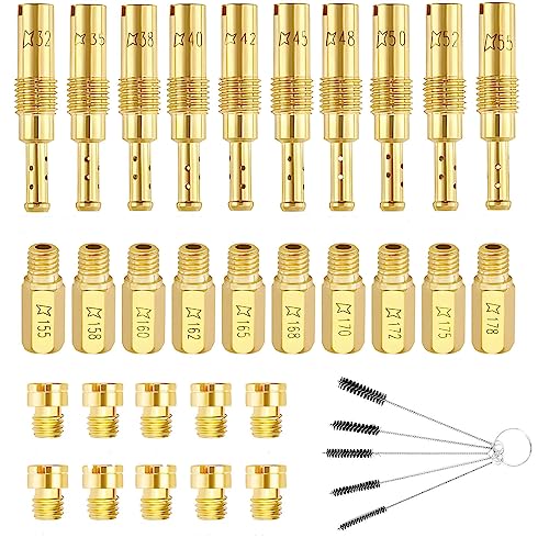 RA: Pronese 30個セット メインジェット パイロットジェット キャブレターセッティング ケイヒンジェットに交換 CVK PE PWK OKOなどに適...