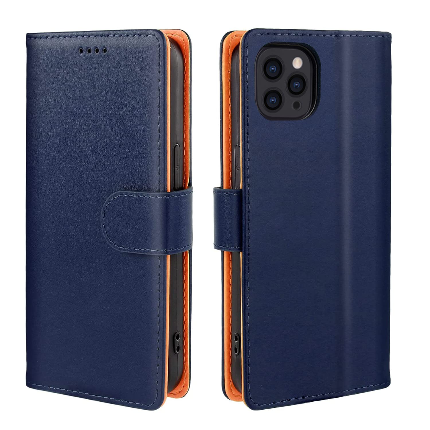 Rakuten - iPhone 11Pro ケース手帳型 11Pro手帳 スマホケース 手帳型 携帯カバー レザー 耐衝撃 耐摩擦 全面保護 マグネット式 カード収納 スタンド機能 手触りが良い 人気 上質 5.8インチ対応（ブルー）
