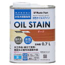 和信ペイント 水性オイルステイン 木目鮮明・微臭・安全 チーク 0.7L