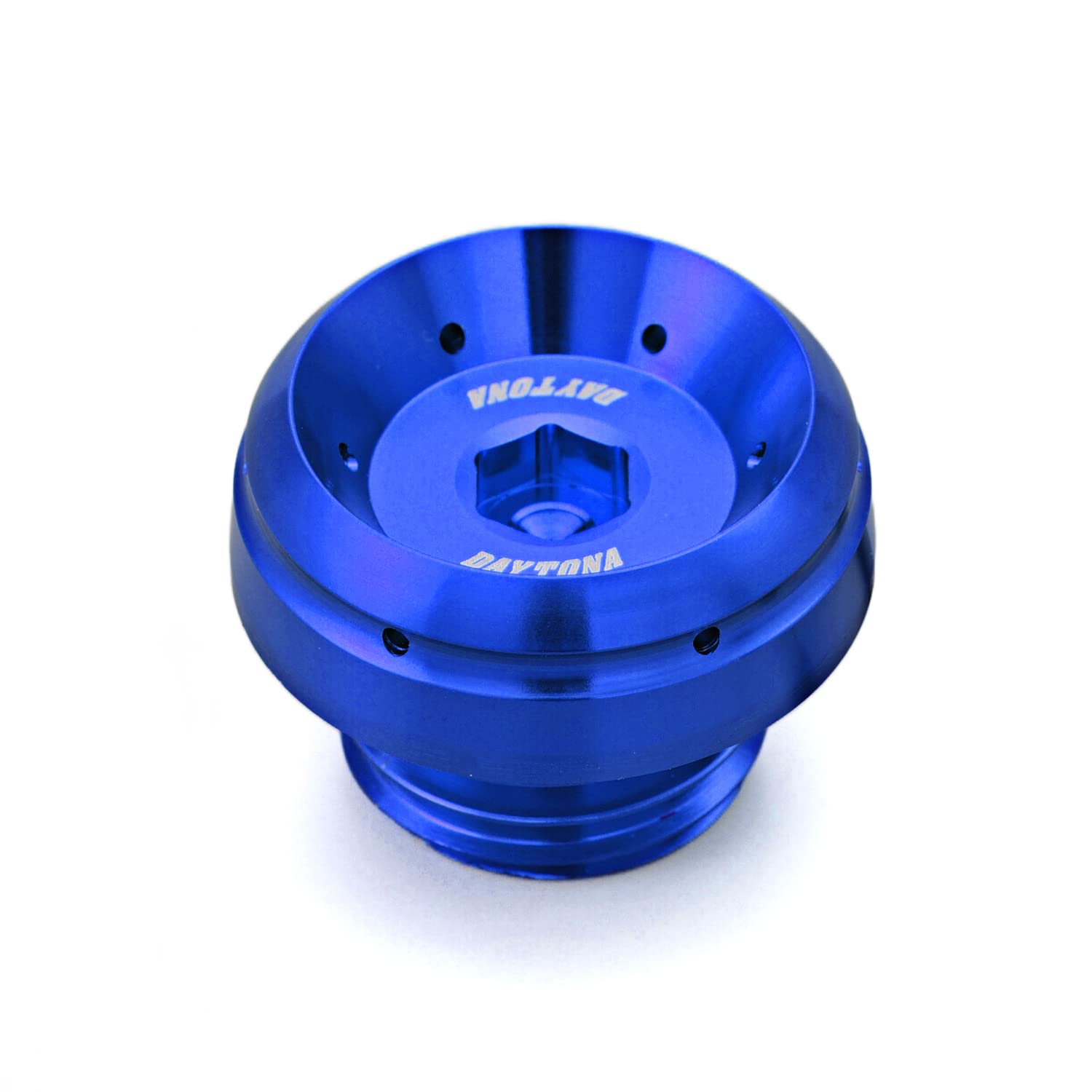 デイトナ(Daytona) アルミビレット バイク用 オイルフィラーキャップ Oリング付属 イタズラ抑止 アルミ削り出し バレットタイプ M24×P3.0 ブルー 98406
