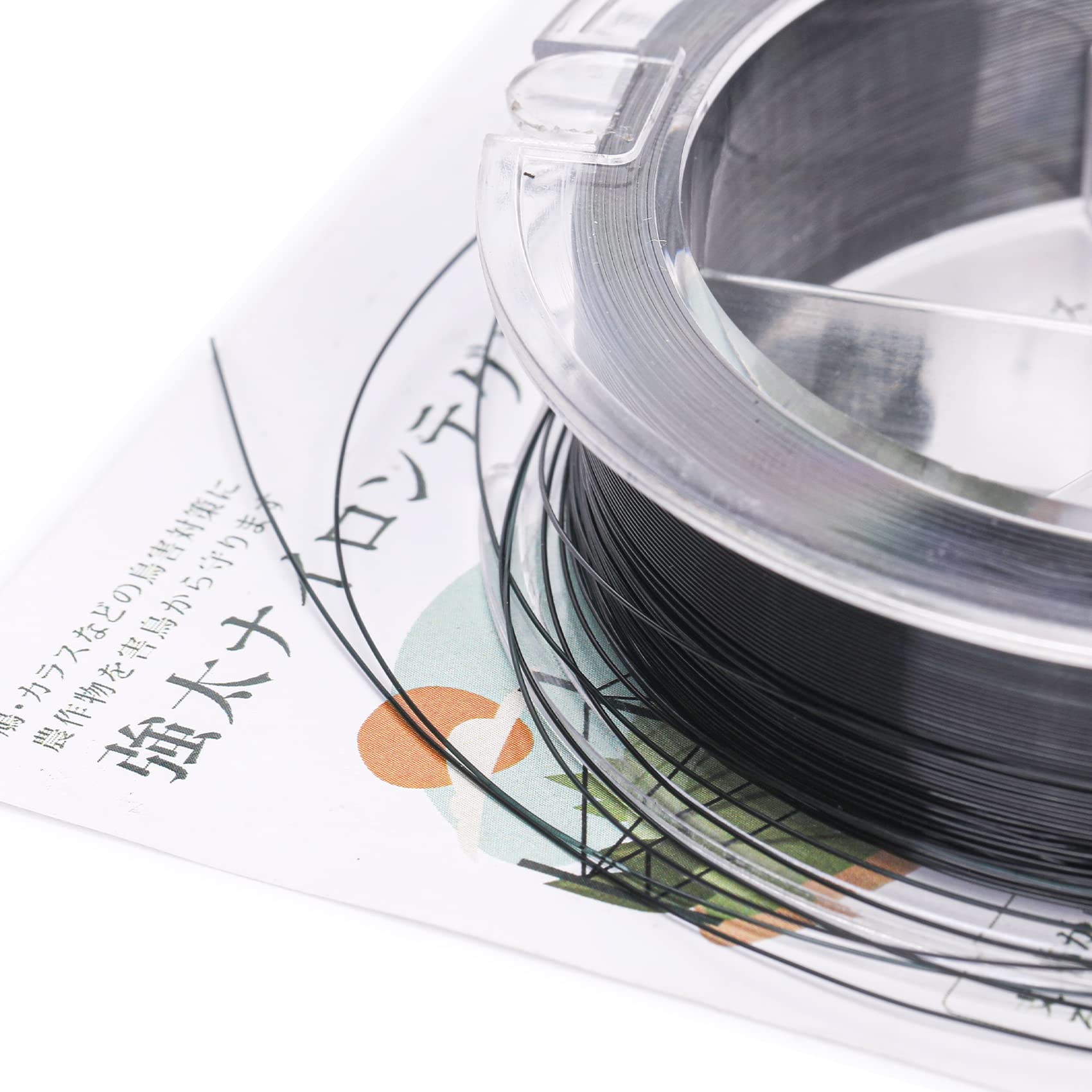 OFFO 鳥よけ テグス 黒色てぐす 全長1050m太さ0.285mm強太防鳥糸 強度3.5KG以上 ナイロン100％カラスや..