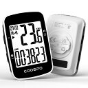 COOSPO サイクルコンピュータ GPS サイコン 無線 サイクリングコンピュータ ワイヤレス 自転車スピードメーター バッテリー内臓 アプリ対応 IPX7級防水 2.3インチディスプレイ Strava同期 速度計