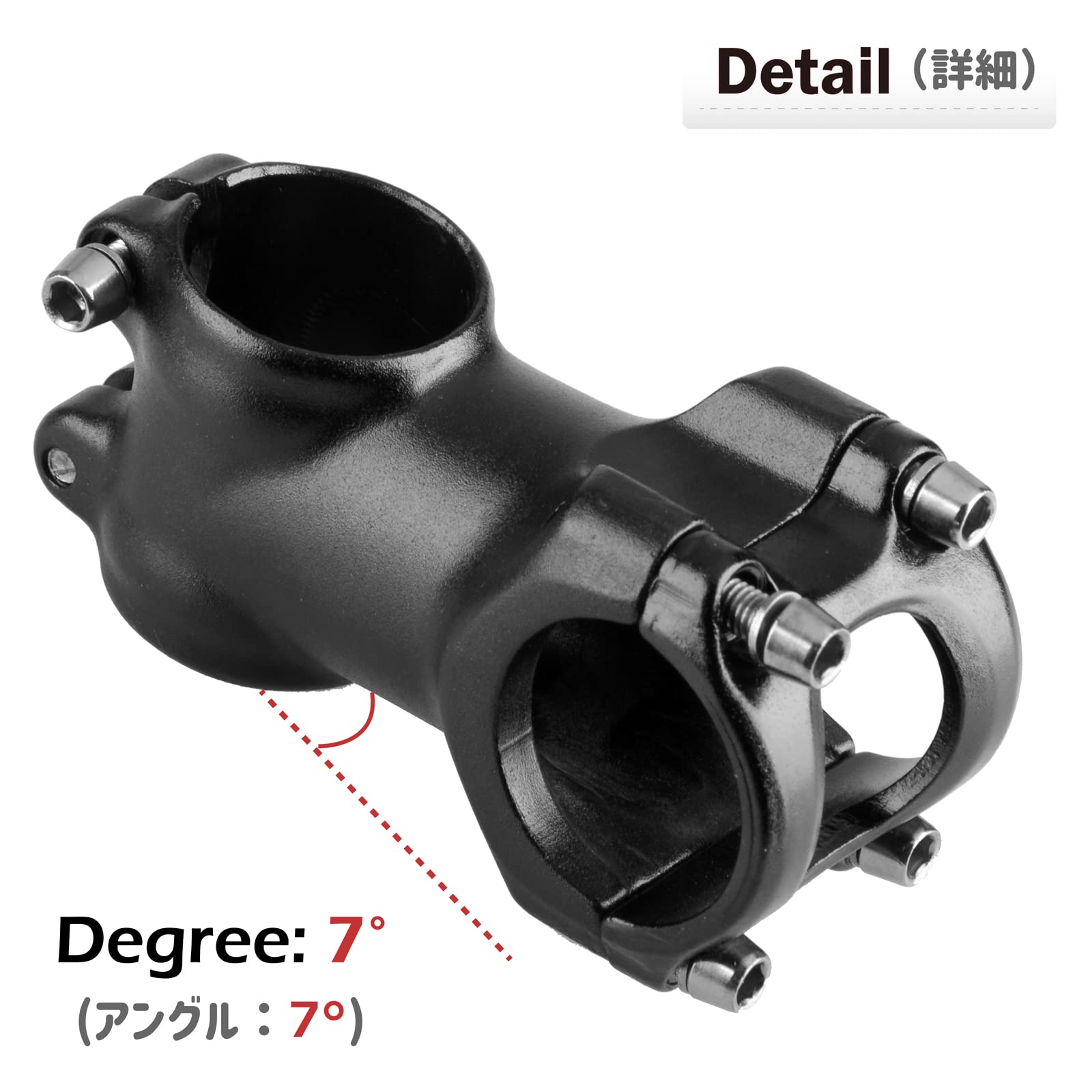 Azarxis ��ž�֥��ƥ� �����׷�31.8MM ���١�7��Ĵ���ǽ �ϥ�ɥ륹�ƥ� ���إåɥ��ƥ� Ĺ��60mm / 70mm / 80mm / 90mm �������Х��������ɥХ��� �ޥ���ƥ�Х��� MTB BMX Fixie (31.8 x 90mm)