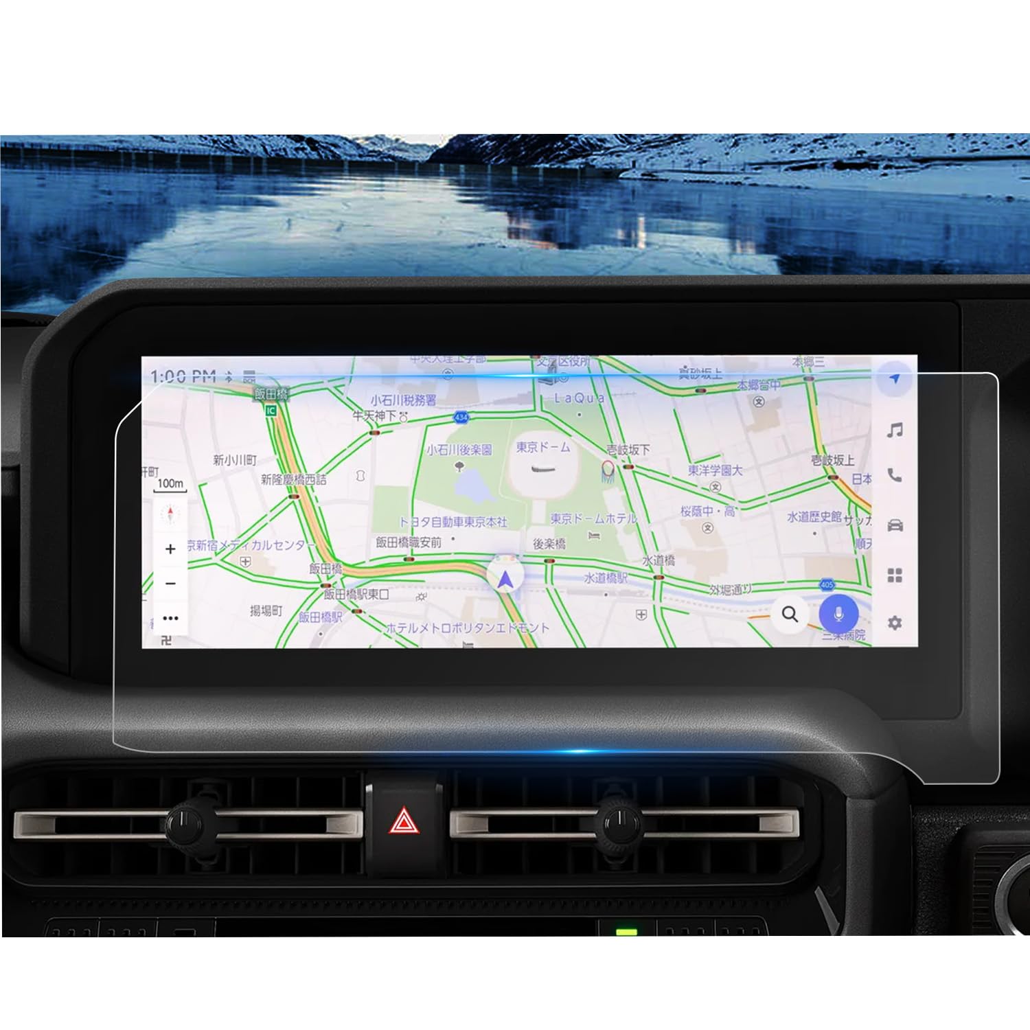 ruiya 2枚入り 2024新型 トヨタ ランクル250 専用 ナビ 保護フィルム 12.3インチ ランドクルーザー250 ディスプレイ フィルム PET製フィルム Hydro抗ウイルス加工 汚れ防止 6H 貼付簡単 新型ランクル250 アクセサリー カスタム パーツ ランクル250アクセサリー