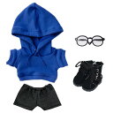 niannyyhouse 10cm 15cm 20cm ぬいぐるみ 服 ルーズフィット パーカー ジーンズ メガネ 靴 着せ替え 綿人形 アクセサリー (a4,...