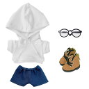 niannyyhouse 10cm 15cm 20cm ぬいぐるみ 服 ルーズフィット パーカー ジーンズ メガネ 靴 着せ替え 綿人形 アクセサリー (a2,...