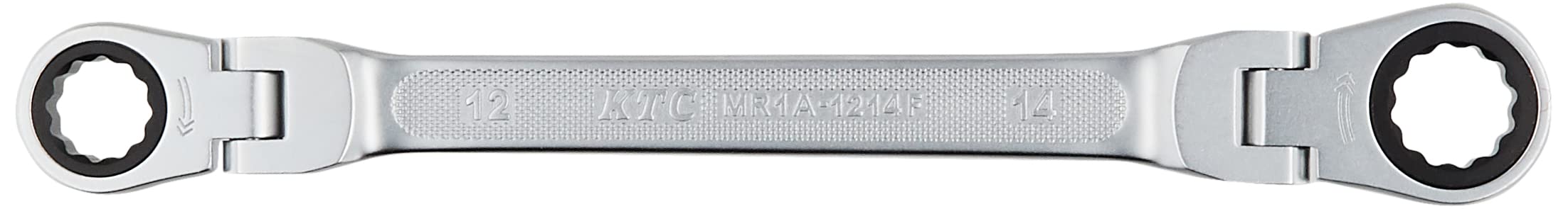 京都機械工具(KTC) ラチェットめがねレンチ (両頭型首振りタイプ) 12X14mm MR1A1214F