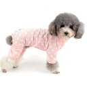 ZUNEA ペット 犬 服 つなぎ ロンパース パジャマ 小型犬 春 夏 おしゃれ かわいい 小デイジー柄 ドッグウエア Tシャツ 部屋着 抜け毛防止 猫服 お散歩 ピンク M