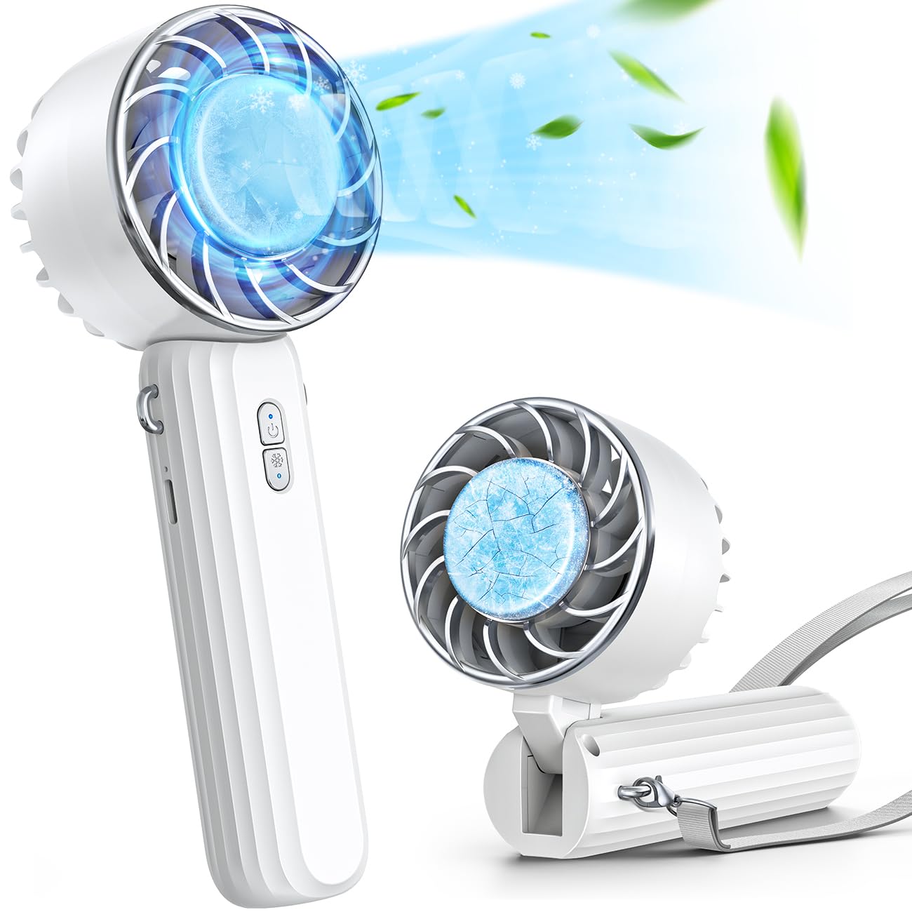 【2024新登場・冷却プレート】Lamicall ハンディファン 冷却プレート搭載 : 折り畳み 携帯扇風機 手持ち 扇風機 ミニ扇風機 ペルチェ 冷却機能 モバイル扇風機 冷却ファン 3段階風力調節 強力 冷感 プレート 2000mAh 長時間稼働 強力 持ち運び Type-C 充電式 小型 軽量のサムネイル