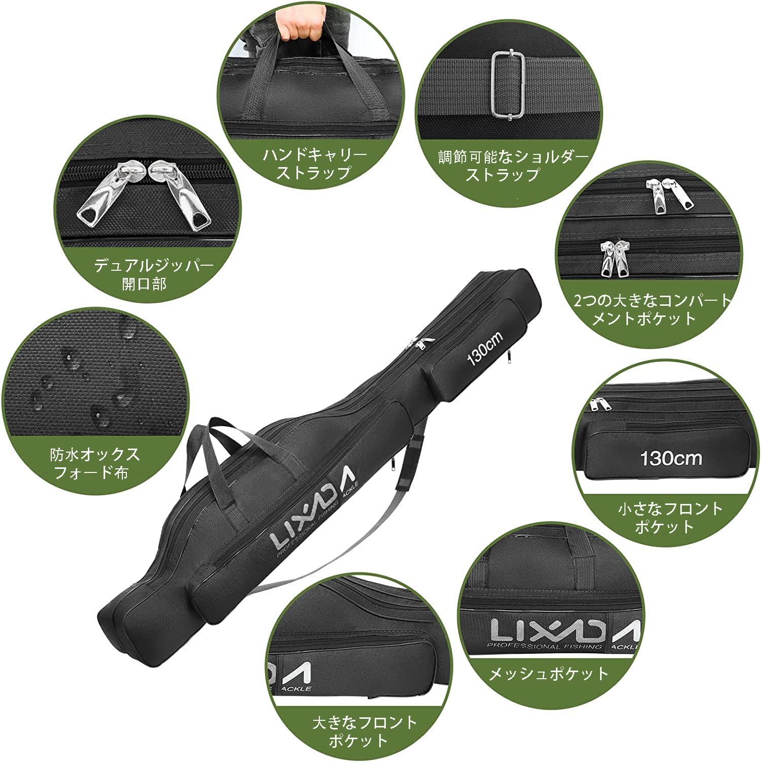 Lixada ���ȥ����� 100cm �ݡ����֥��ޤꤿ���߼����ȥ����� ���ȥ꡼���Ǽ�Хå� ��ꥮ���������ʥ����� ���åɥ�����