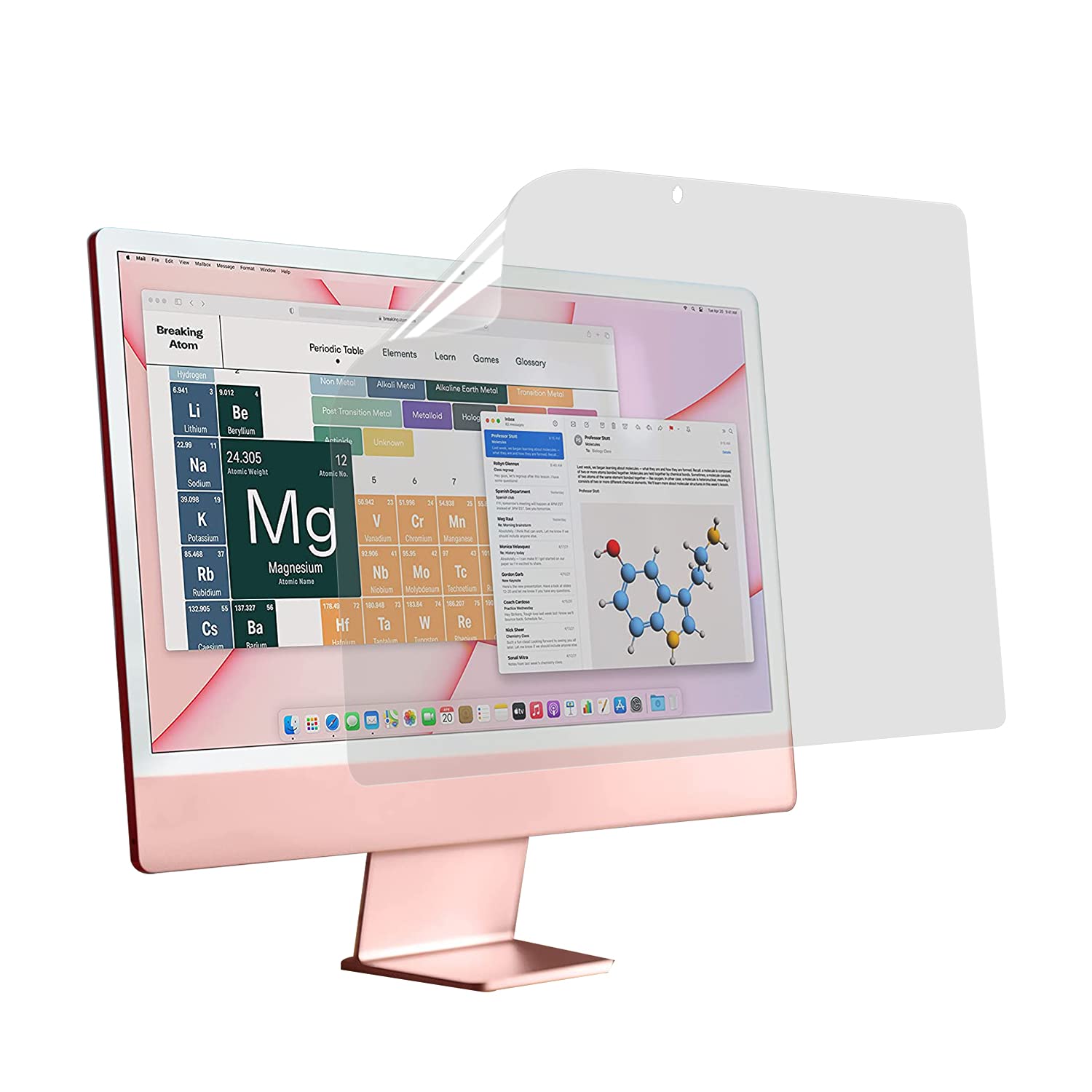 iMac 24 インチ 対応 ブルーライトカット フィルム 保護フィルム 超透明 抗菌 「PCフィルター専門工房」