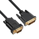 VCOM DVI VGA 変換 ケーブル DVI-D 24+1 /DVI-I 24+5 オス to VGAオス 変換アダプタ 1.8m 金メッキコネクタ 【チッ...