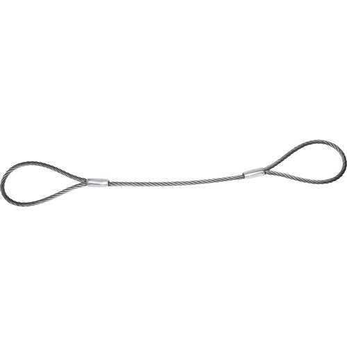 TRUSCO(トラスコ) ワイヤーロープスリング Aタイプ アルミロック 12mm×4m TWAL-12S4