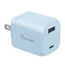 多摩電子工業 PD30W対応 AC充電器 USB×2ポート(USB-C、USB-A)Permier PR-AP153UC次世代素材GaN採用 急速充電対応 ACアダプター 新型GaN 窒化ガリウム採用 PSE技術基準適合 折りたたみ式プラグ iPhone14/ 15 / 15 plus/15pro/15 Pro max/Android/MacBook (ベビーブ