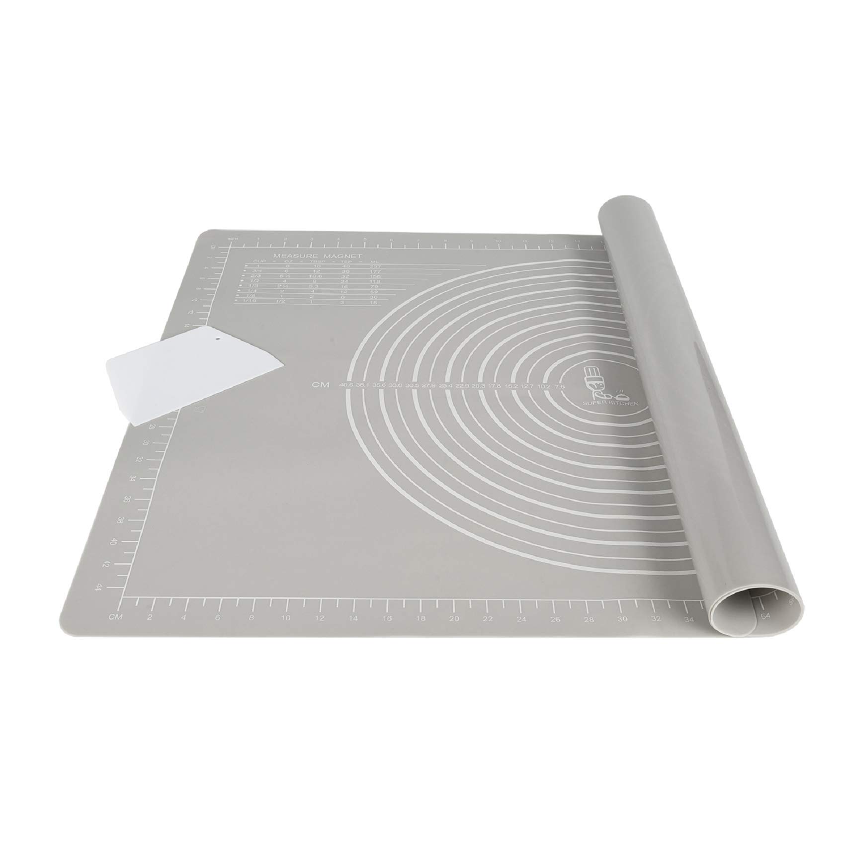 SUPER KITCHEN 大きいサイズクッキングマット 食品級シリコーン 製菓道具マット キッチン パン/クッキー/ピザ ベーキングマット 耐熱 調理台保護マ...