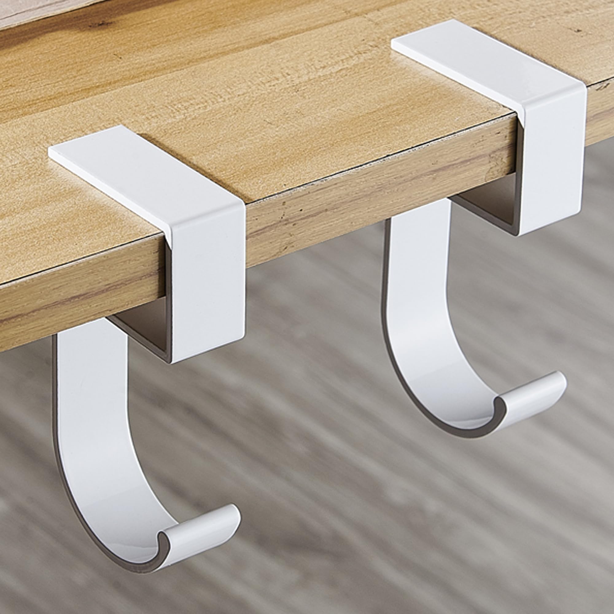 seOSTO バッグハンガー 鞄掛け フック2個入り 耐荷重20kg 高強度タイプ テーブルフック シリコンパッド..