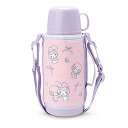 サンリオ(SANRIO) 子供用 水筒 約620ml(コップ・中せん使用時) 約670ml(キャップユニット使用時) ポーチ付き2WAYステンレスボトル マイメ...