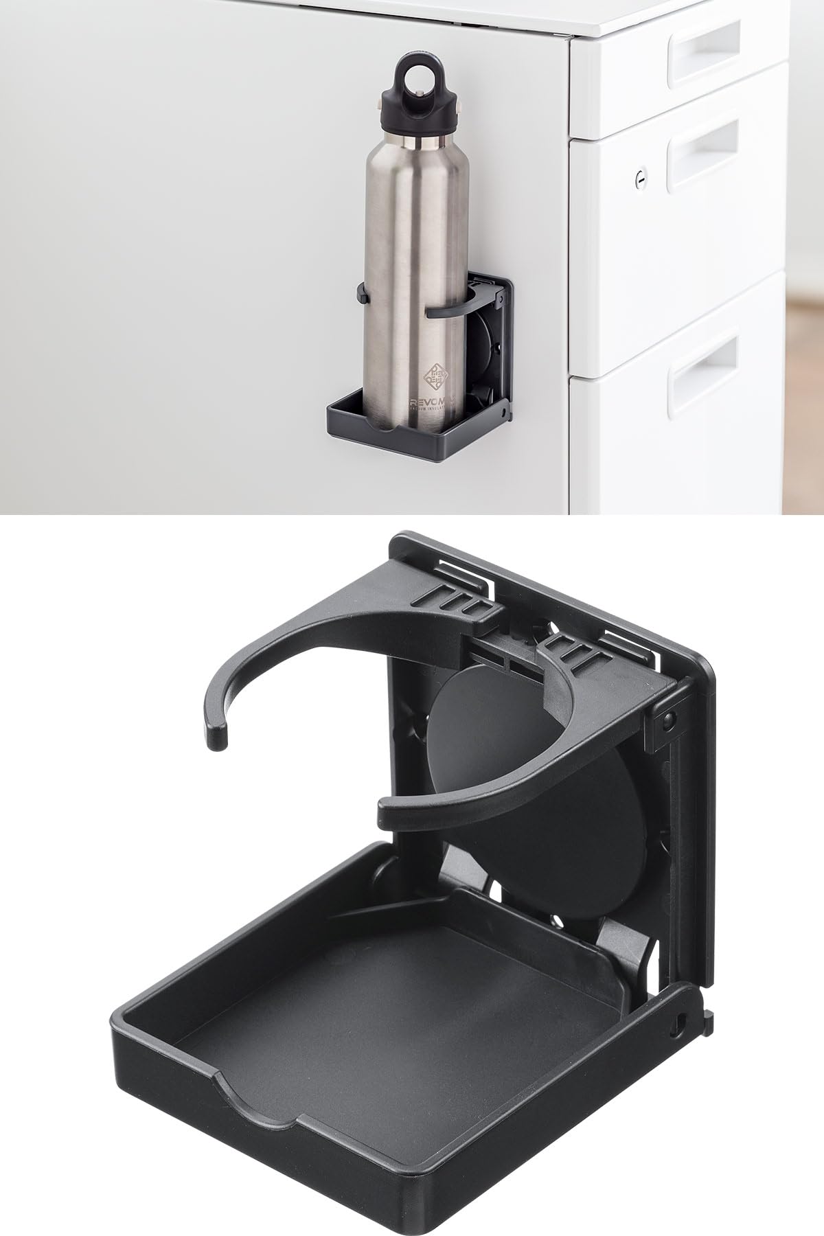 サンワダイレクト ドリンクホルダー マグネット取り付け 折りたたみ式 耐荷重1kg デスク カップホルダ..