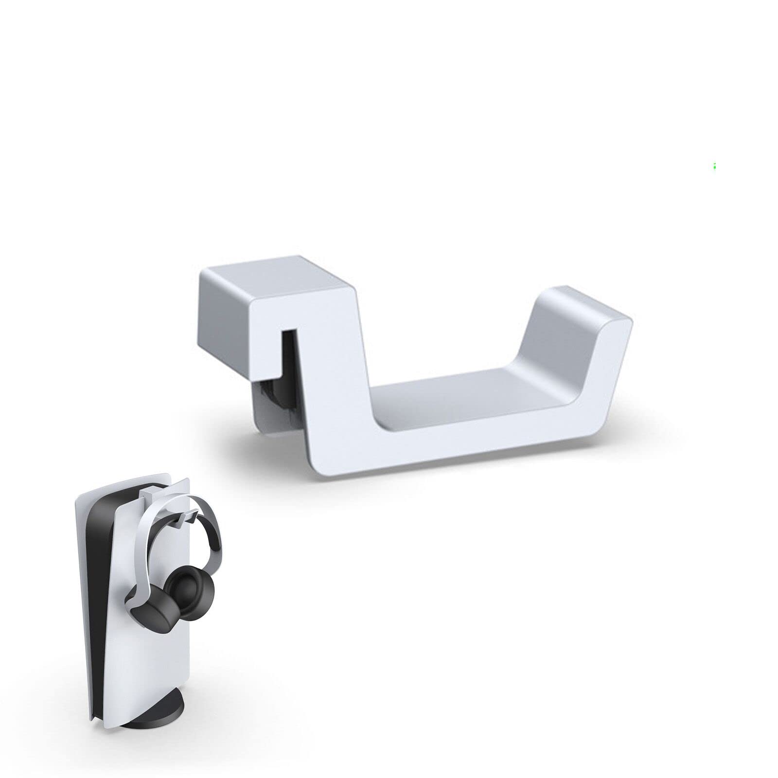 RICISUNG ヘッドホンフック スタンド パルス3D用 PS5用 ヘッドホンホルダー ネジとテープなし 簡単な取り付け スペースセーバー PS5 ヘッドセッ...