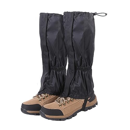 Renjzle レッグカバー 登山ゲイター スパッツ 長さ46センチ ゲーター 登山用 渓流 ゲーター 雨や雪、砂埃や泥汚れから守るレッグカバー 防水 透湿性 はっ水レッグカバー