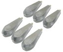 釣り用オモリ シンカー 【40号 6個】 セット (約1.0kg) 六角おもり 釣り 海 川 船 舟 つり フィッシング おもり オモリ 錘 六角錘 釣り用 六...