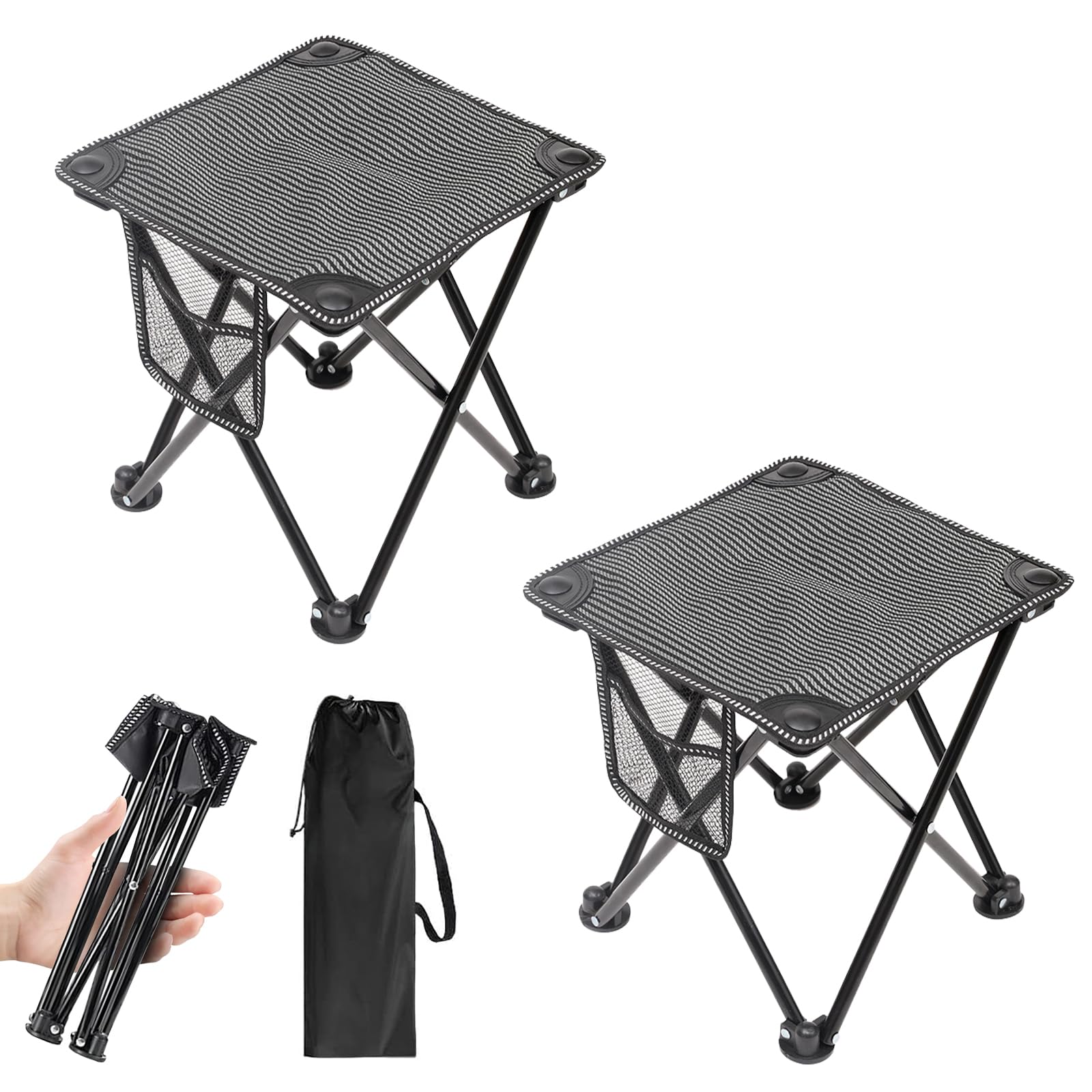 UPF キャンプ 椅子 2セット 超軽量 折りたたみ椅子 1秒瞬間収納 アウトドア チェア コンパクト おりたたみいす 耐荷重150kg 持ち運び キャンプ イス おしゃれ ポータブルチェア 収納バッグ付き 携帯便利 折り畳み チェア お釣り バーベキュー 登山 野外 キャンプ用品
