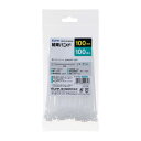 エルパ (ELPA) 結束バンド 100mm白 KBF-S100100(WH) ホワイト