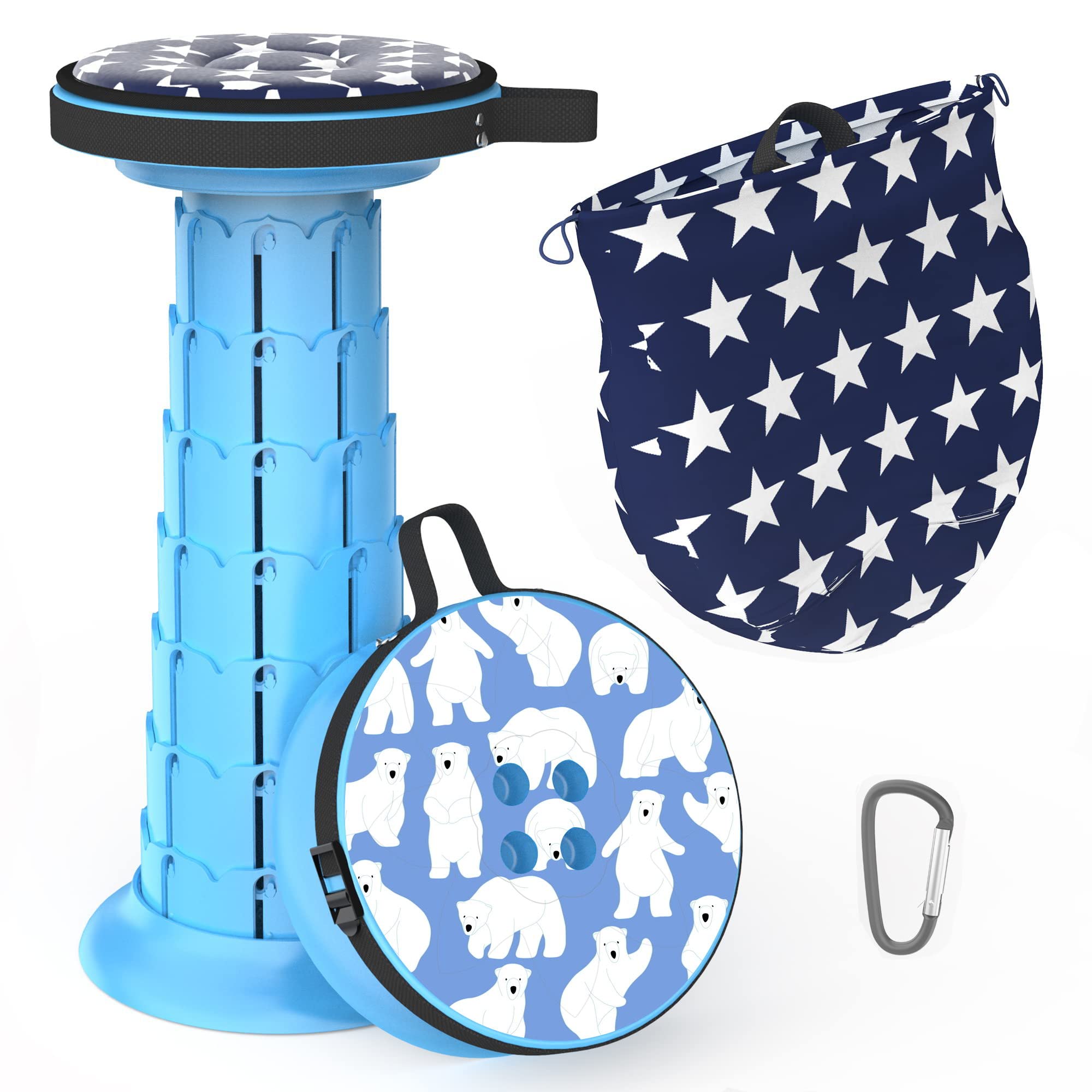 ALEVMOOM 椅子 折りたたみ椅子 おりたたみいす 伸縮スツール 折りたたみいす 折り畳み椅子 高さは45cmまで調整可能 伸縮式 耐荷重200kg 軽量 ...