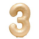 Vthoviwa 40インチ バルーンアルミ3 ヘリウム風船 数字バルーン3カラメル色 0123456789,10-19,20-29,30,40,50,60,7...