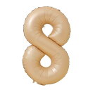 Vthoviwa 40インチ バルーンアルミ8 ヘリウム風船 数字バルーン8カラメル色 0123456789,10-19,20-29,30,40,50,60,7...
