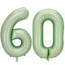 Vthoviwa 40インチ 60風船数字 バルーン60グリーン 0123456789,10-19,20-29,30,40,50,60,70,80,90,100 誕生日 カーニバル 飾り付け記念日パーティー装飾グリーン60 男女兼用 大きい しじヘリウム