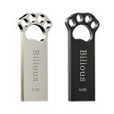Bilious USBメモリ 可愛い 64GB 2個セット 大容量 USB3.0 フラッシュメモリ 外付け 容量不足解消 合金製 防水 防塵 耐衝撃 小型 携帯...